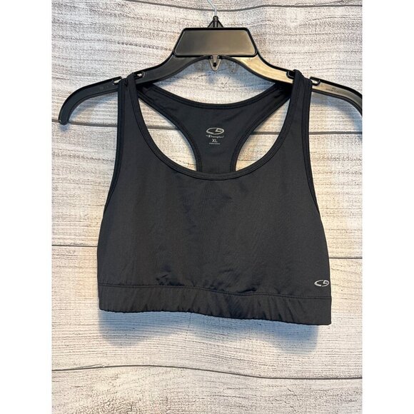Women's Black Champion Sports Bra Size XL - Picture 1 of 2